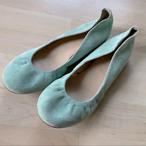 JCREW | mint ballet flats
